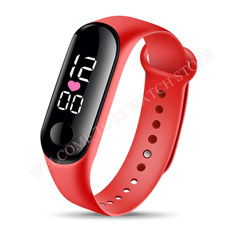 Candy Color Silicone Strap Watch LED Digital Watch Bracelet