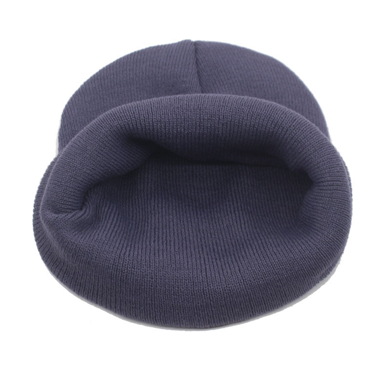 Solid Knitted Hat Winter Hats For Men Women
