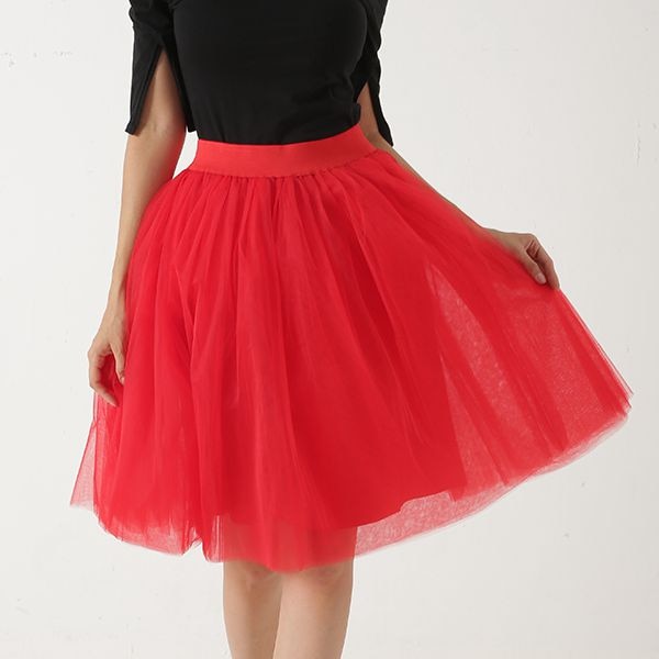 Quality 5 Layers Fashion Tulle Pleated TUTU Skirt
