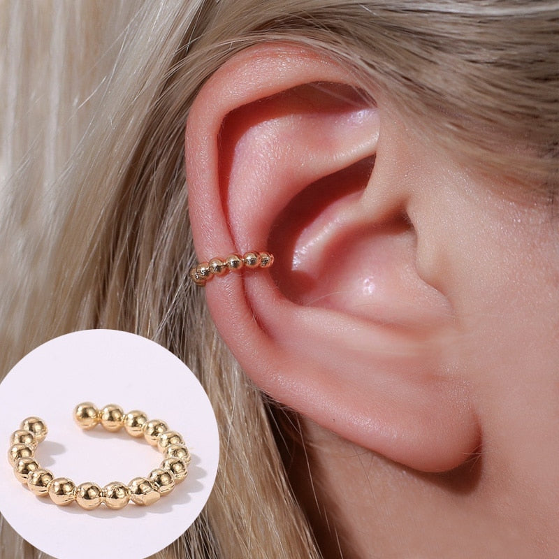 ZYZQ 1PC Metal No Pierced C Shape Ear Cuff
