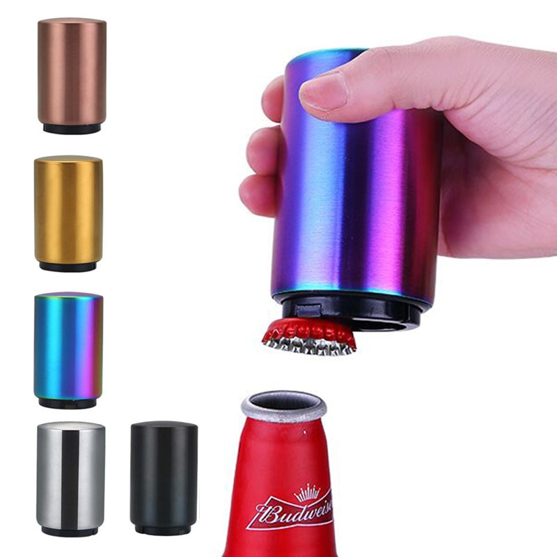 Magnetic Automatic Beer Bottle Opener Stainless Steel Wine Opener Portable Bar tools Kitchen tools