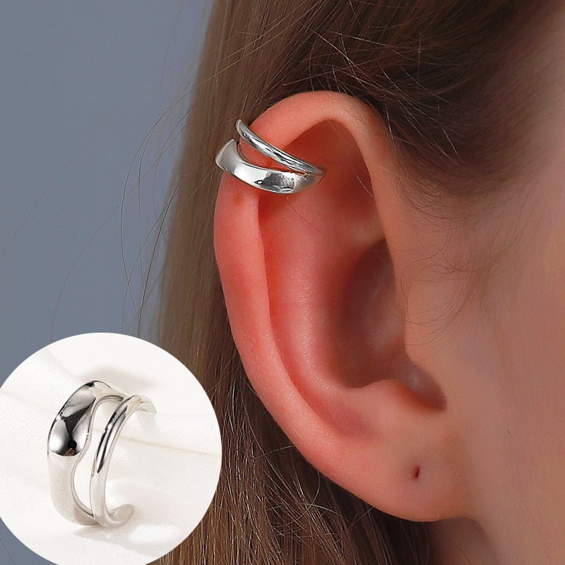 ZYZQ 1PC Metal No Pierced C Shape Ear Cuff
