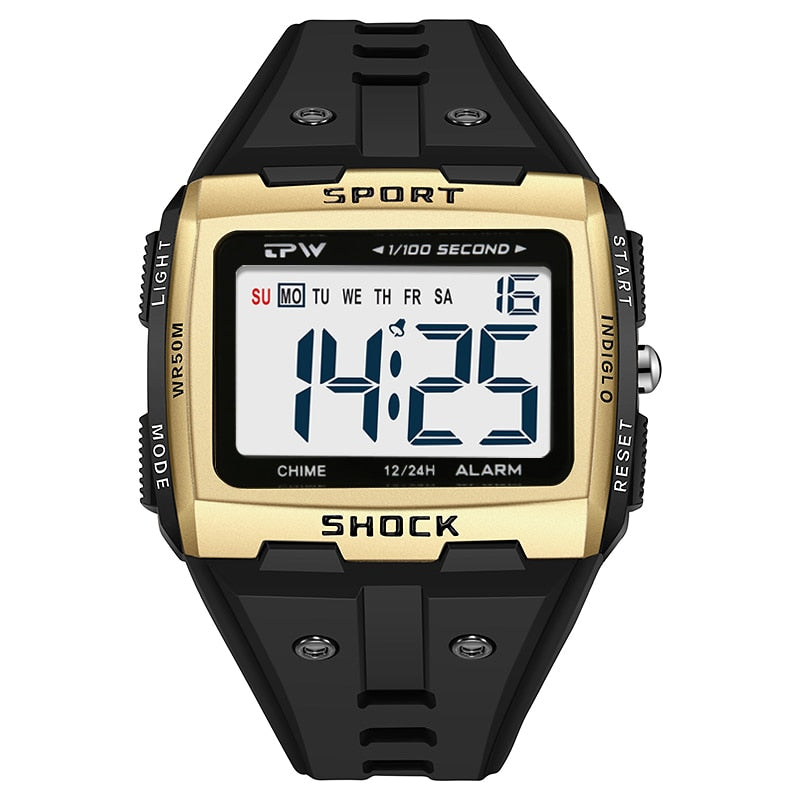 Big Numbers  Water Resistant Men Digital Watch