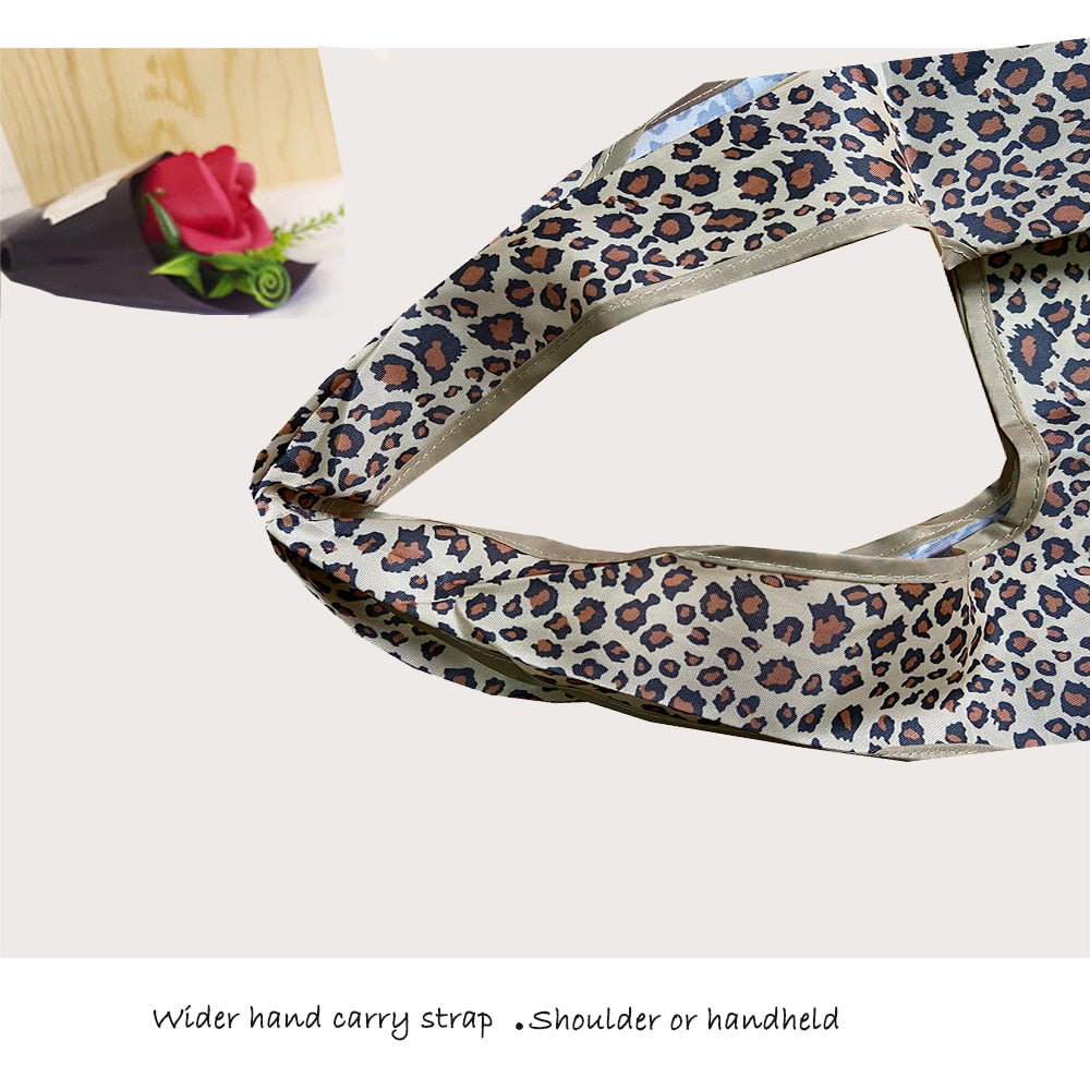 Reusable Foldable Tote 30lbs Cute Grocery Bag