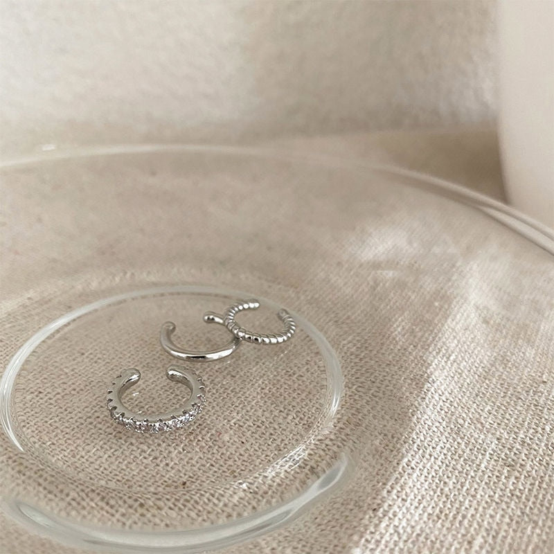 Minimalist Fashion Cartilage Hoop Earrings fake piercing Clip Unisex