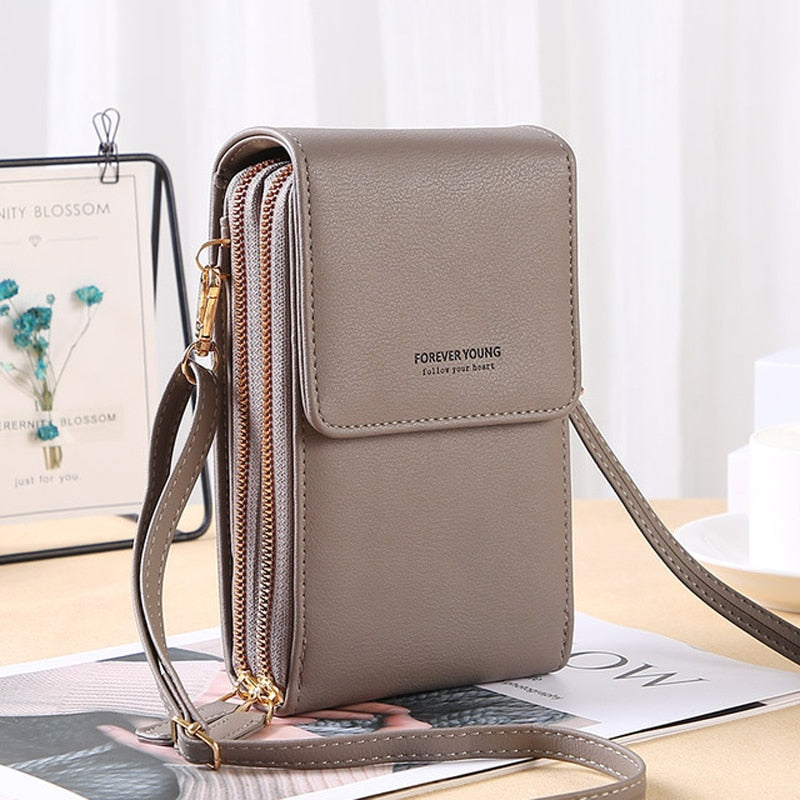 Buylor Soft Leather Women&#39;s Bag Wallets Touch Screen Cell Phone Purse Bags of Women Strap Handbag Female Crossbody Shoulder Bag