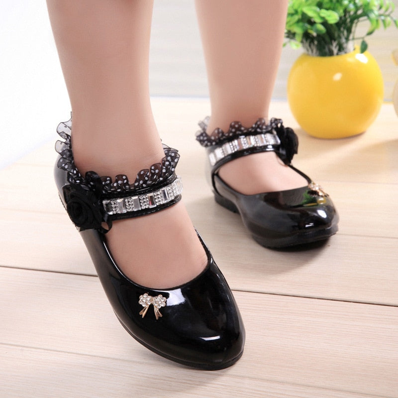 Elegant Princess PU Leather Sandals Kids Girls