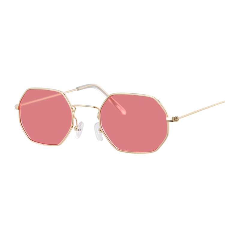 Fashion Small Metal Frame Square Sunglasses