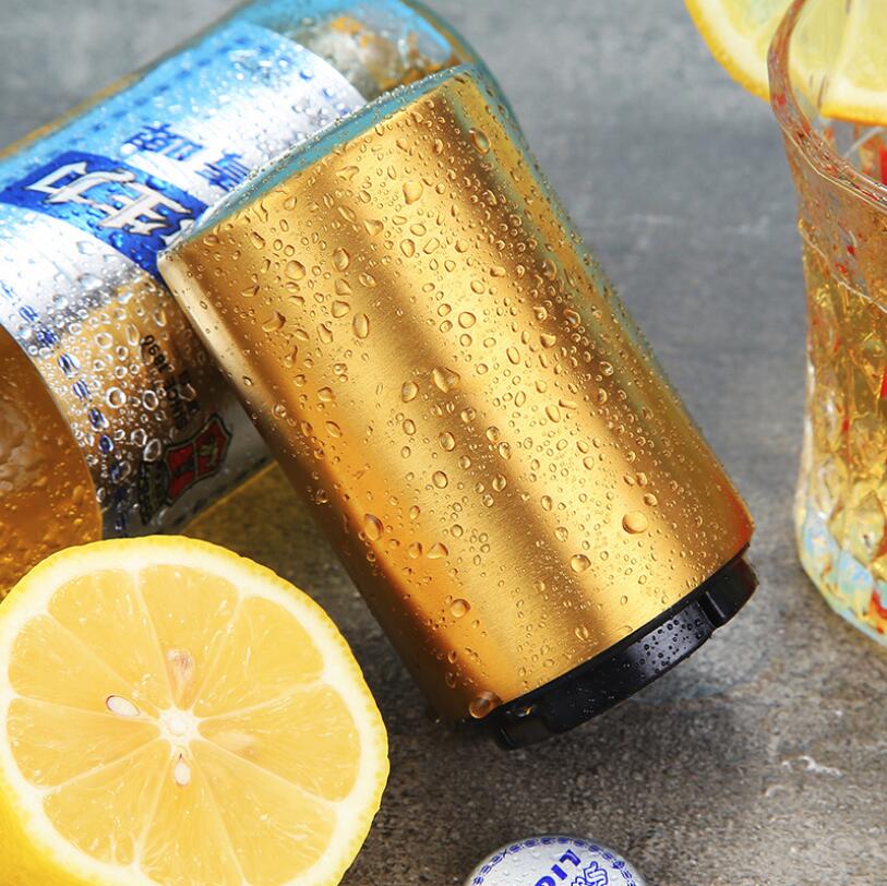 Magnetic Automatic Beer Bottle Opener Stainless Steel Wine Opener Portable Bar tools Kitchen tools