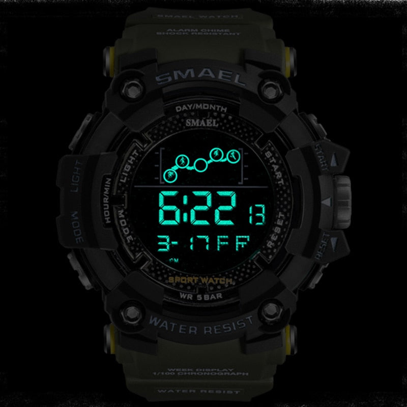 Military Water resistant SMAEL Army led Digital wrist Stopwatches