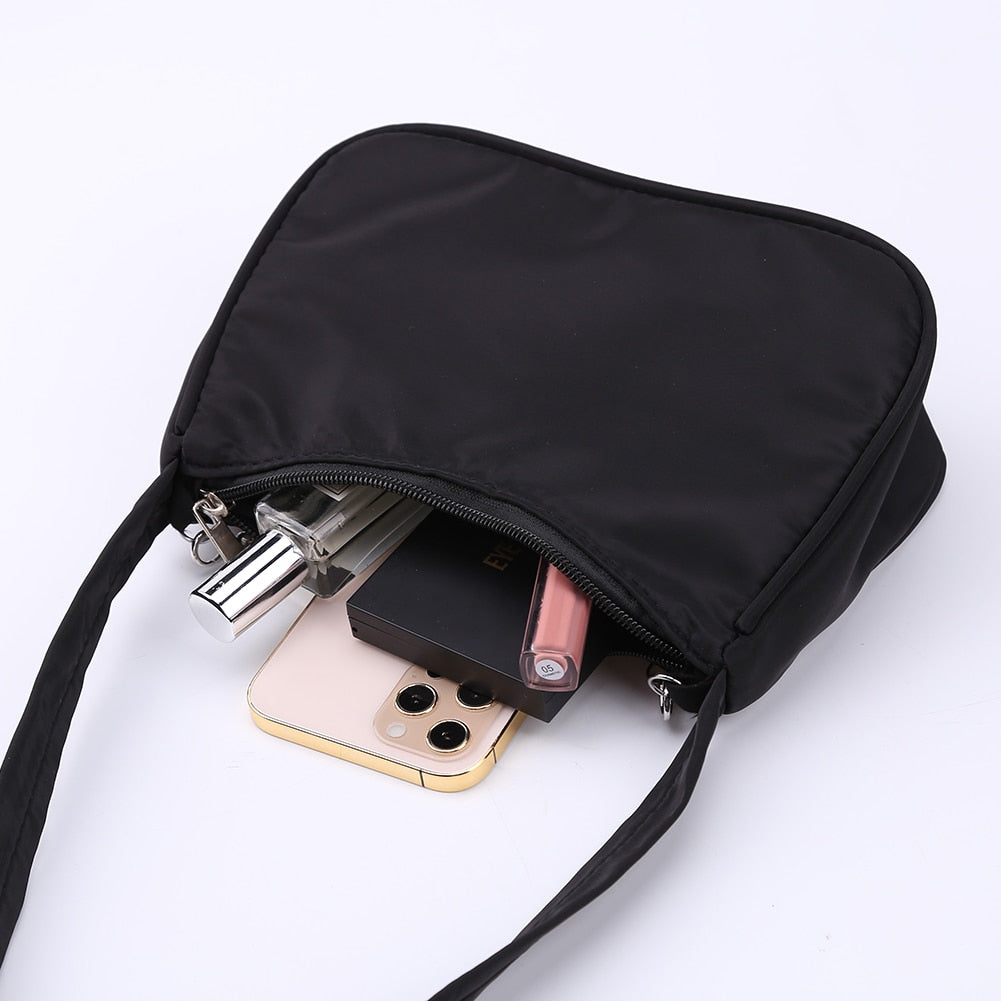 Fashion Women Pure Color Butterfly Chain Shoulder Bag
