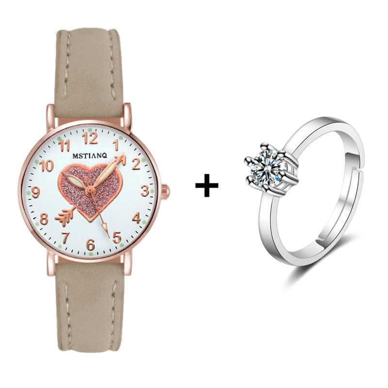 Exquisite Small Dial Quartz Clock Dress Wristwatch