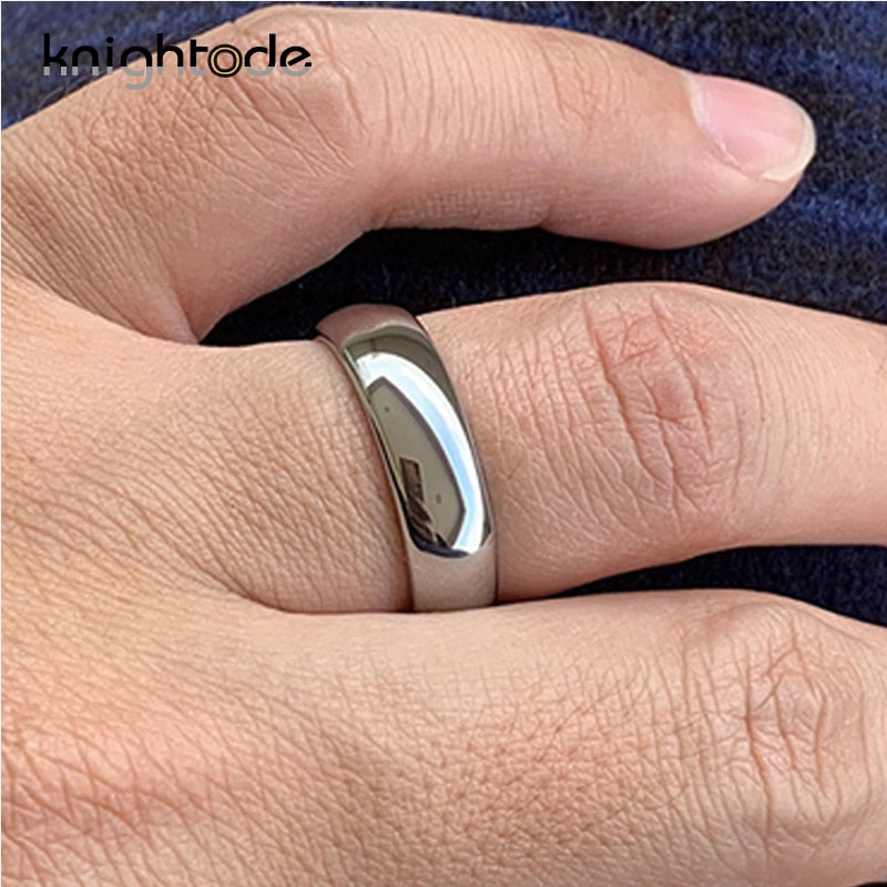 High Quality Tungsten Carbide Domed Band Polished Shiny Comfort Fit 8/6/4/2mm Ring