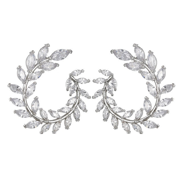 10 Colors Rhinestone Geometric Big Round Earrings