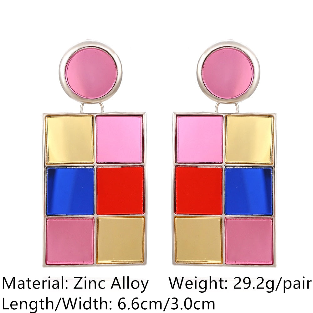 Retro Golden Metal Leaf Stud Earrings