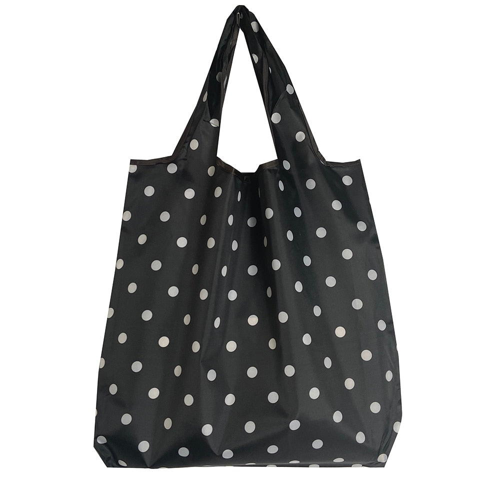 Reusable Foldable Tote 30lbs Cute Grocery Bag