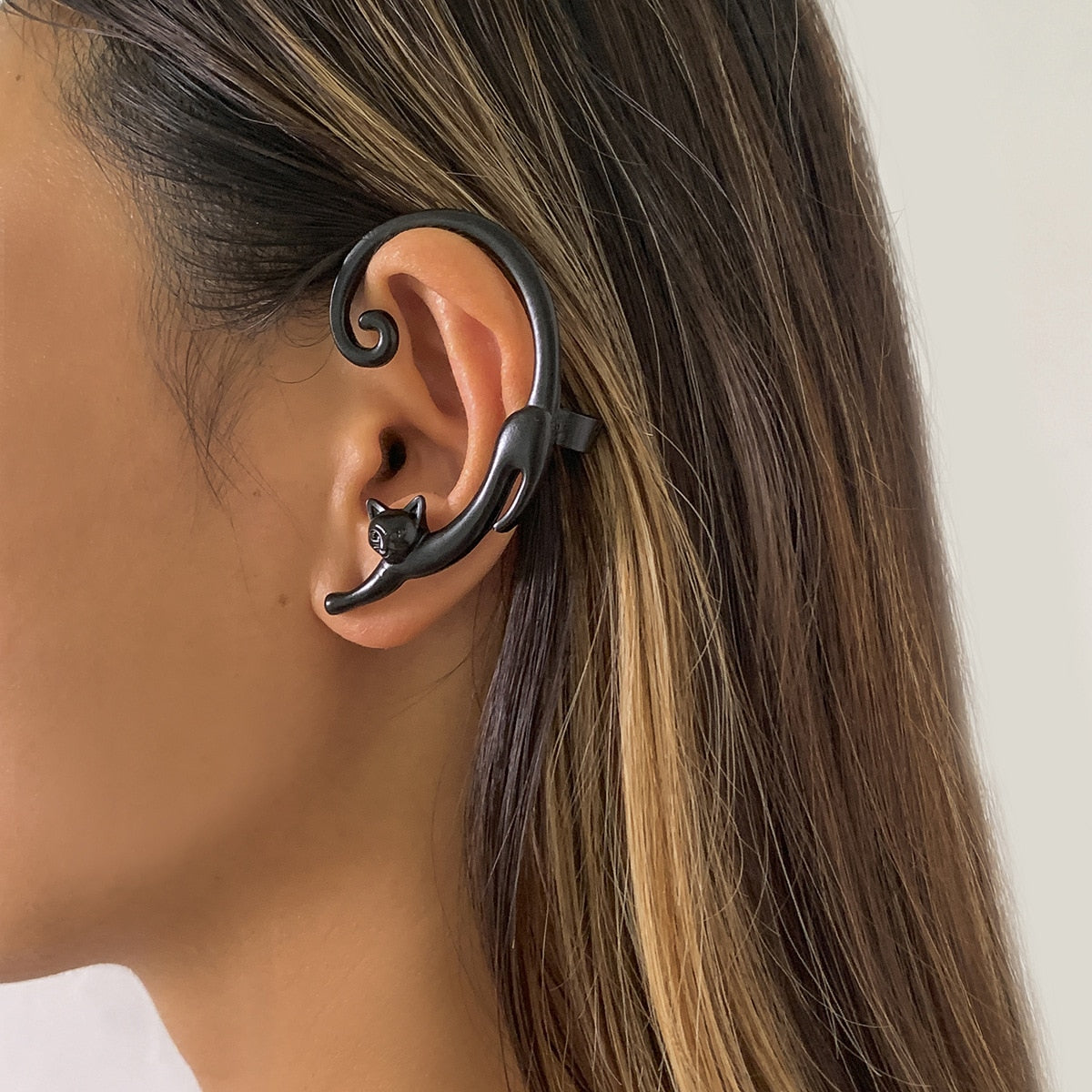 Punk Fairy Ear Cuff Earring Dark Elf Ear Clip No Piercing Earrings