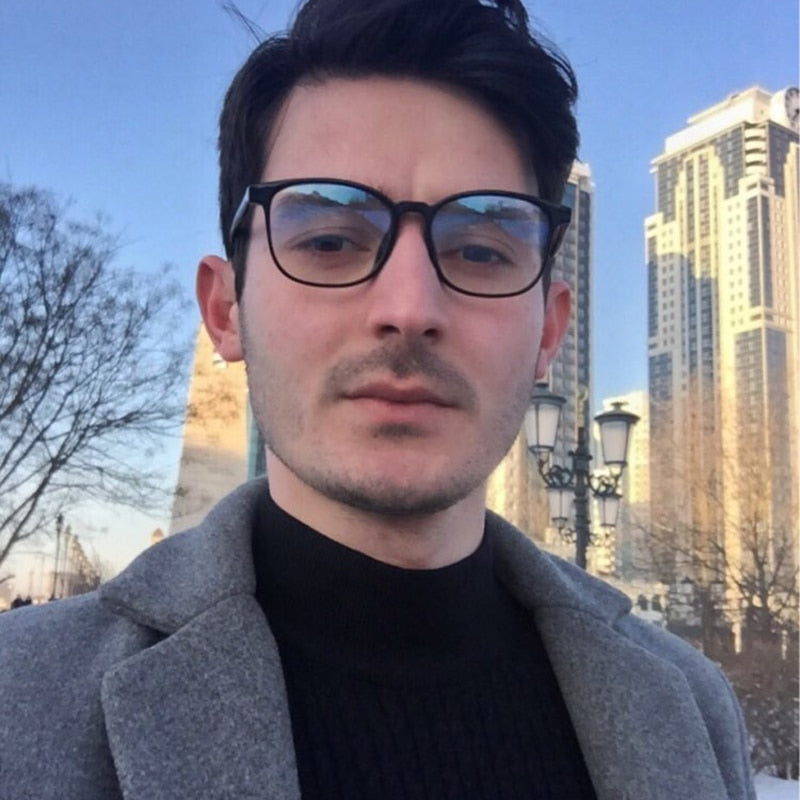 RMM Retro Anti-blue Light Transparent Clear Pink Plastic Frame