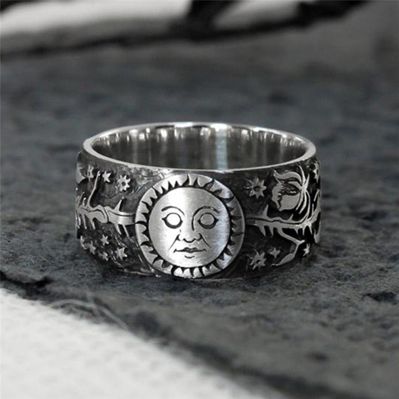 CAOSHI Delicate Pattern Engraved Ring Unisex