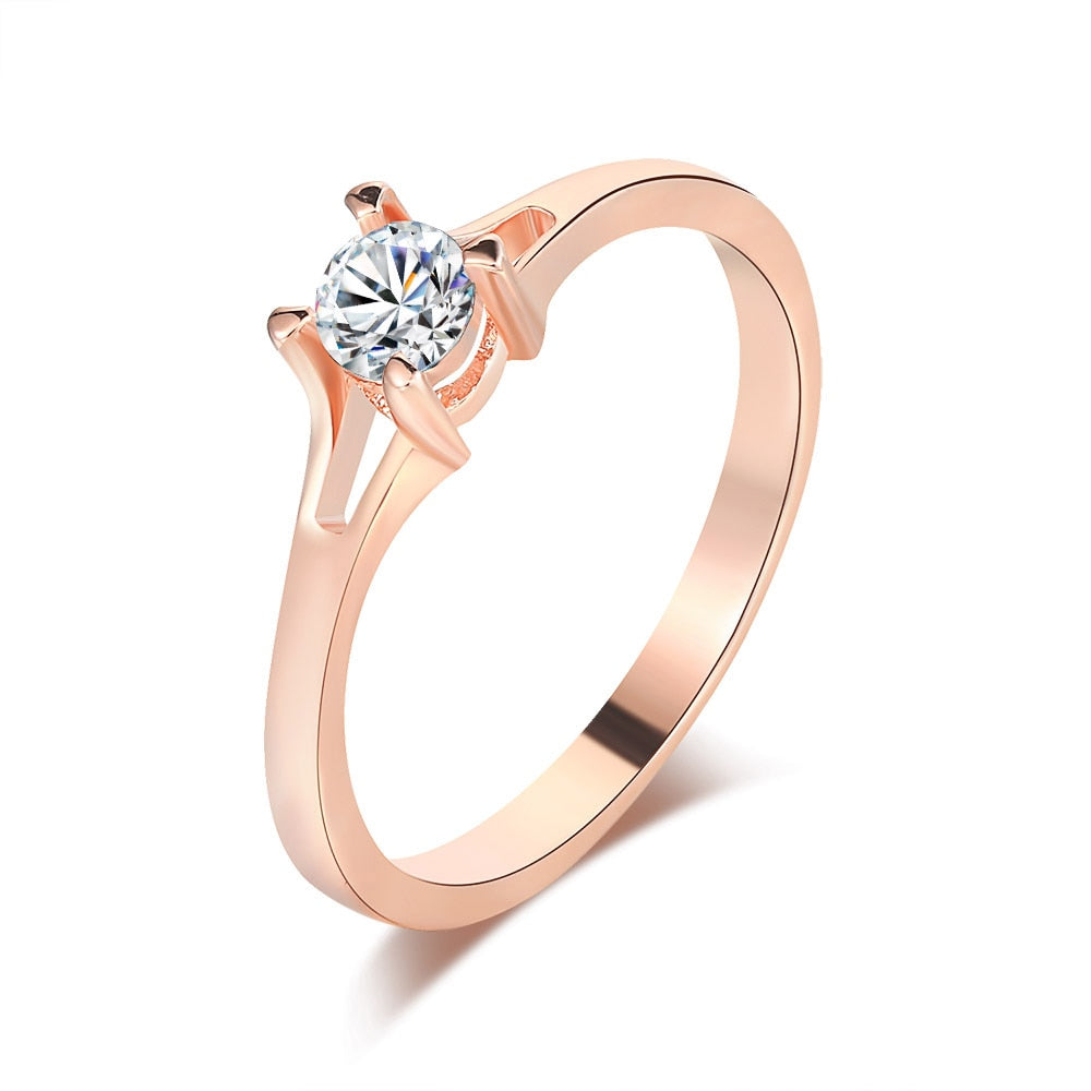 Six Claws Zirconia Fashion Solitaire Ring