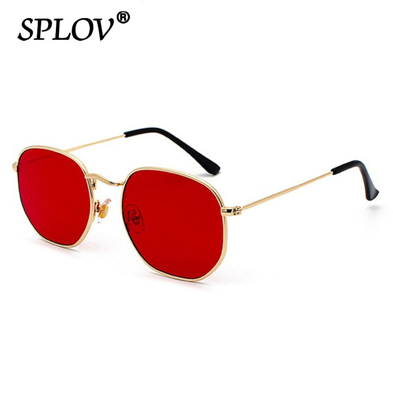 Men Women Sunglasses Square Polygon Sun Glasses Clasic Brand