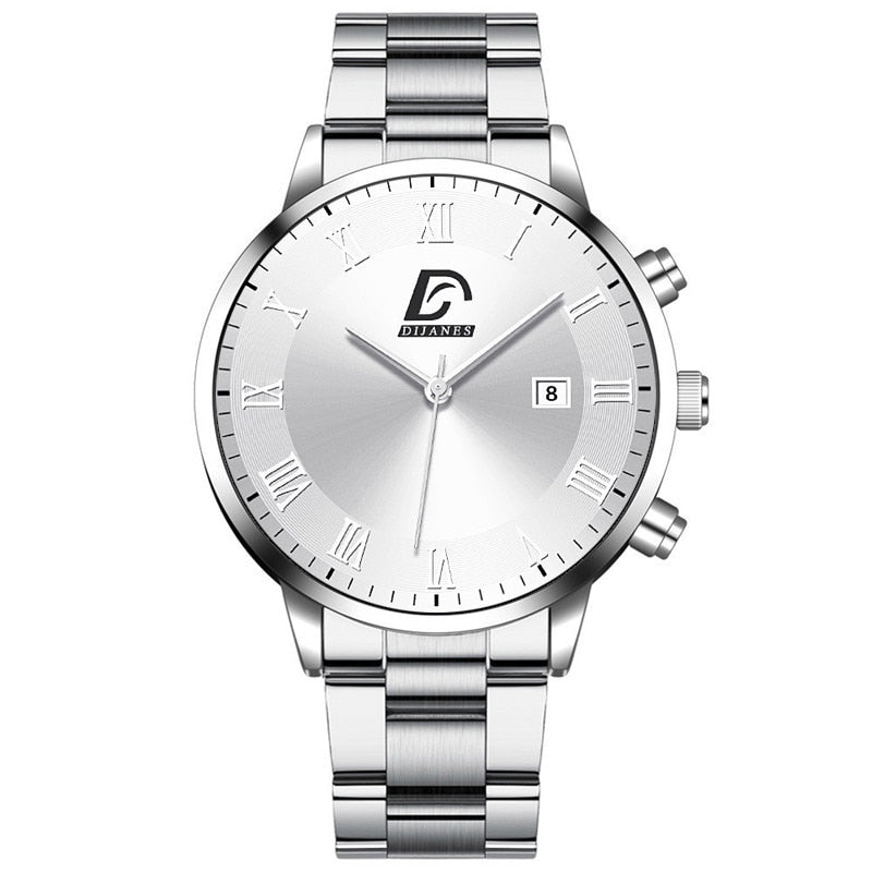 Luxury Minimalist Quartz Stainless Steel Wrist Watch