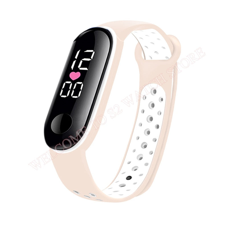 Candy Color Silicone Strap Watch LED Digital Watch Bracelet