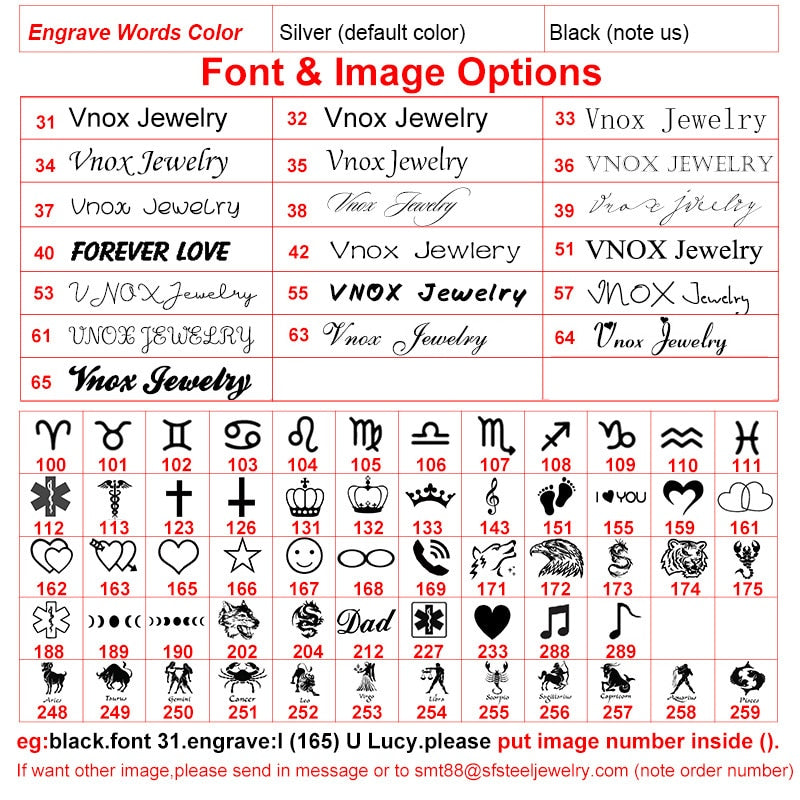 Personalize Engrave Service Stainless Steel ID Tag Unisex