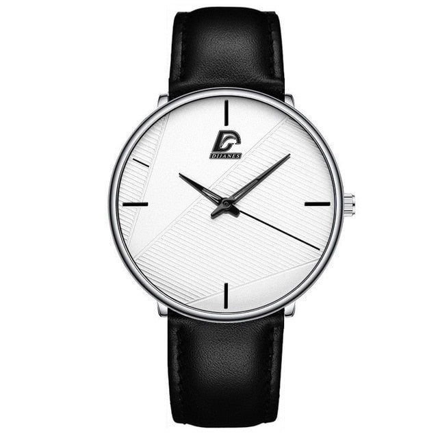Minimalist Fashion Ultra-thin Watch Simple Men Business Quartz Wristwatch
