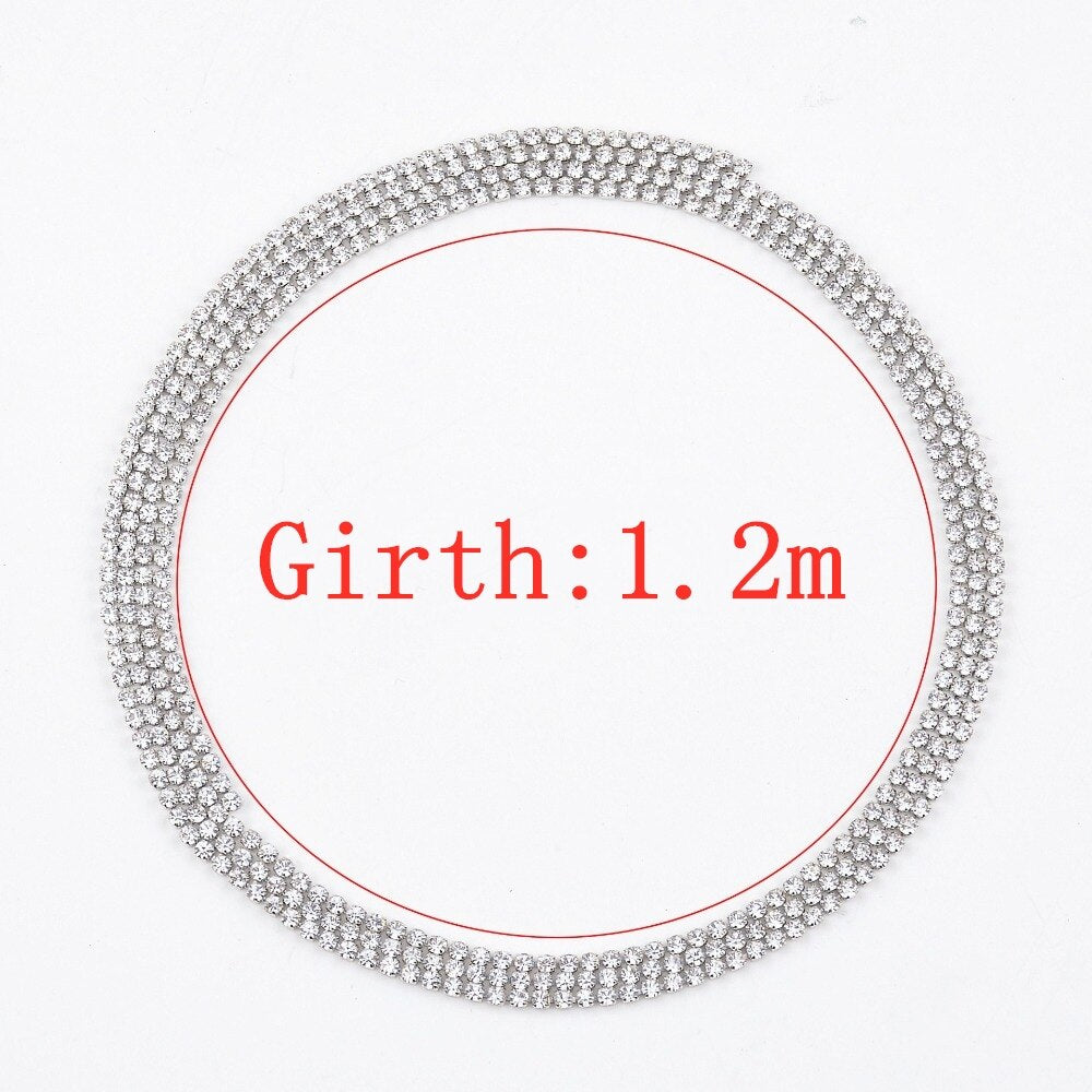 NK121 Wild Crystal Rhinestone Bling Chokers Necklace