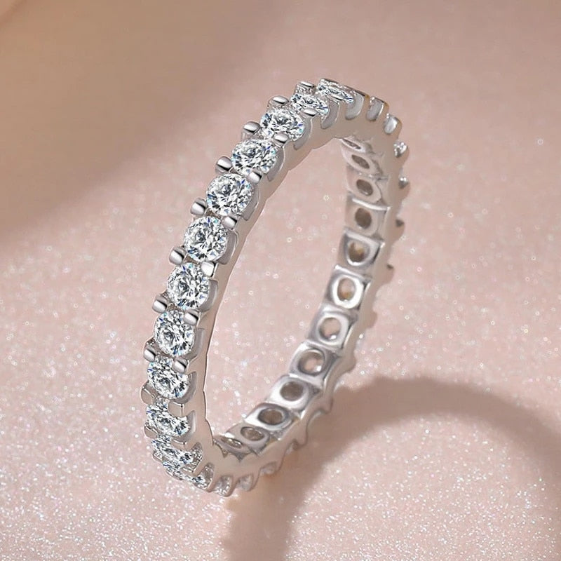 S925 Silver Cubic Zirconia Ring
