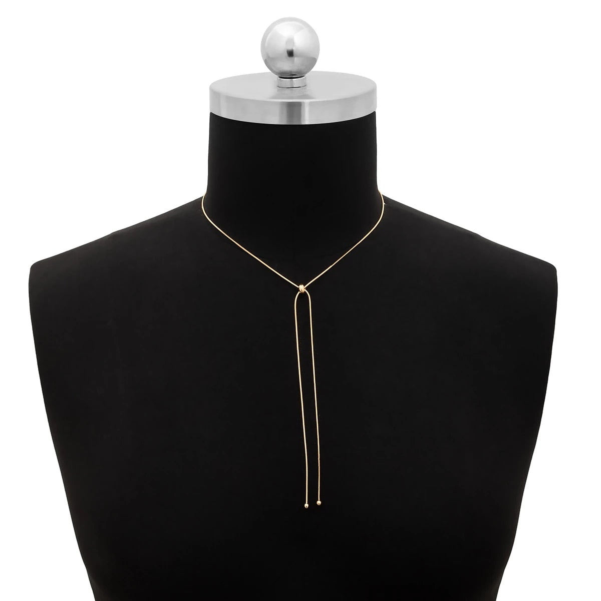 IngeSight.Z Simple Minimalist Copper Flat Snake Chain Choker Necklace