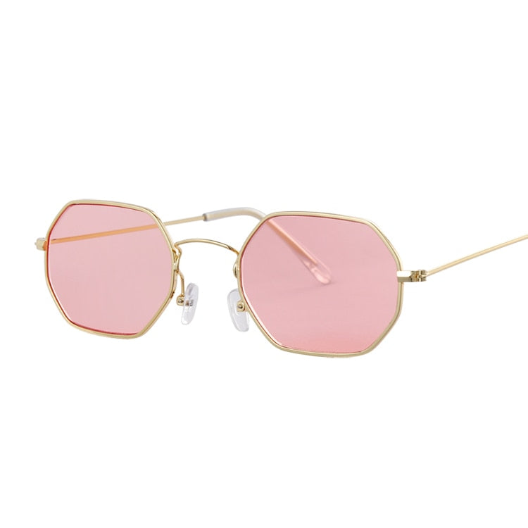 Fashion Small Metal Frame Square Sunglasses