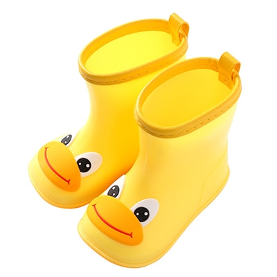 Children Rain Boots Rubber Waterproof Non-slip Boots Kids
