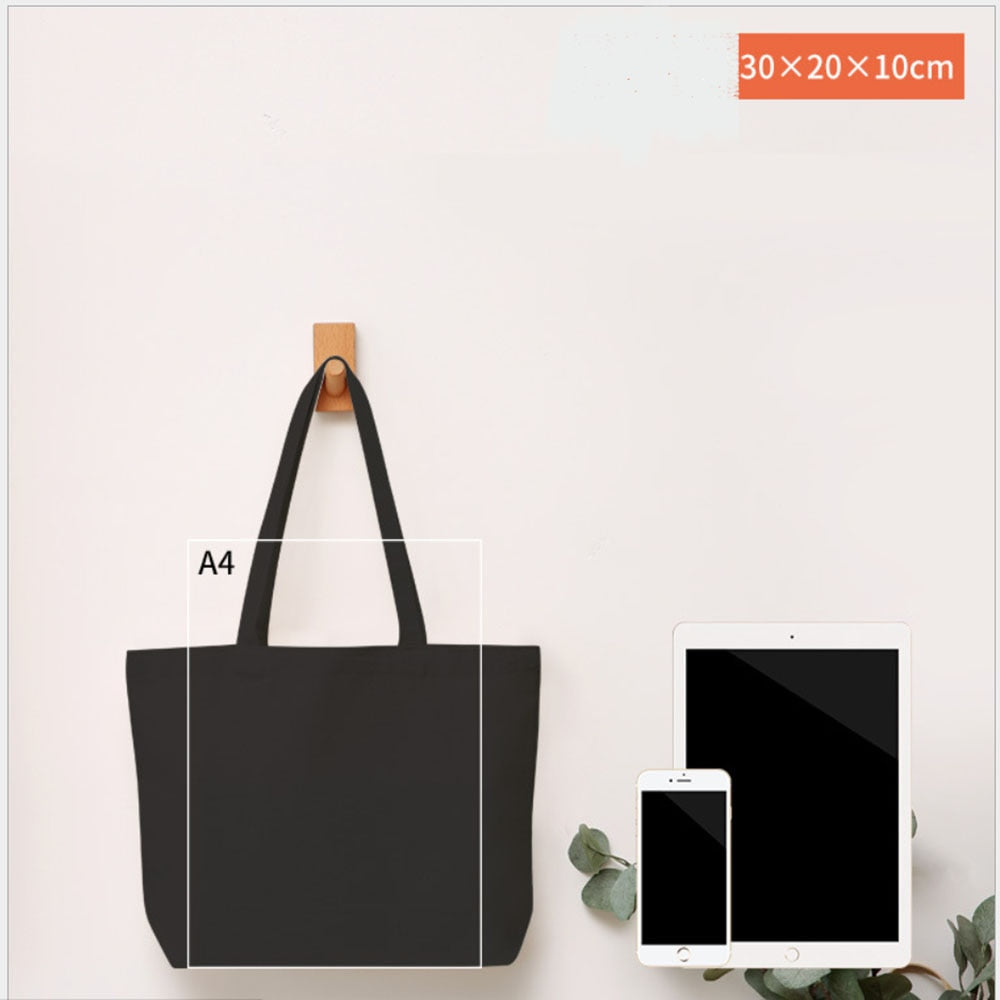 Cotton Zipper Portable Canvas Bag