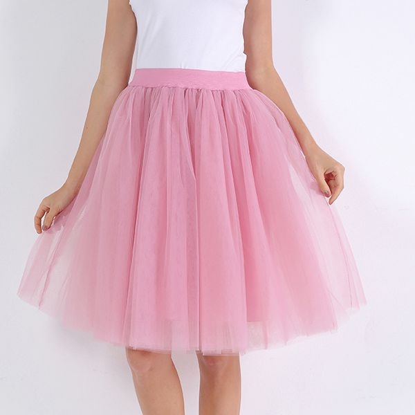 Quality 5 Layers Fashion Tulle Pleated TUTU Skirt