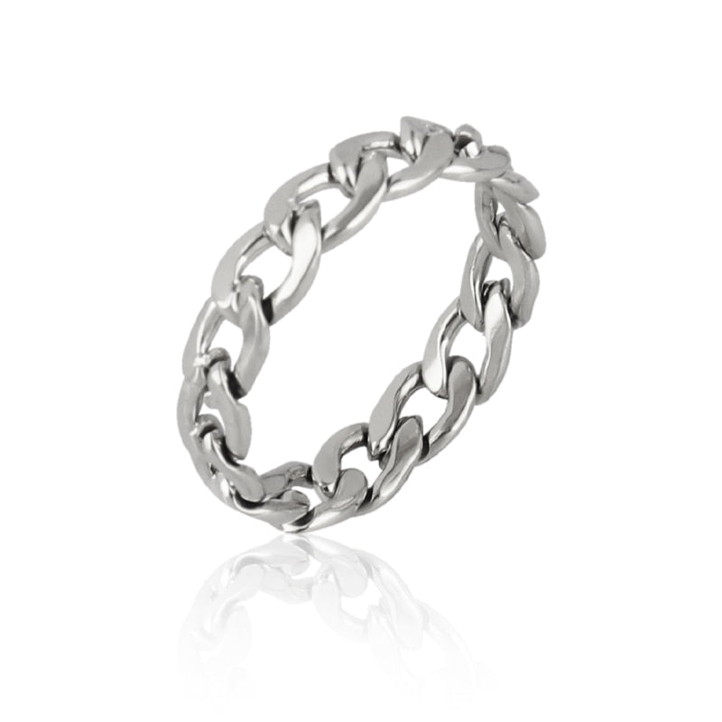 Chain Ring Stainless Steel Ring Set