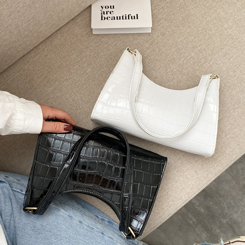 Retro Casual Shopping Bag Fashion Exquisite Women Totes Shoulder Bags Female Leather Solid Color Chain Handbag for Women 2022