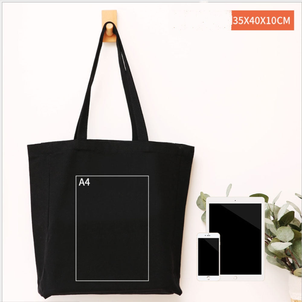 Cotton Zipper Portable Canvas Bag