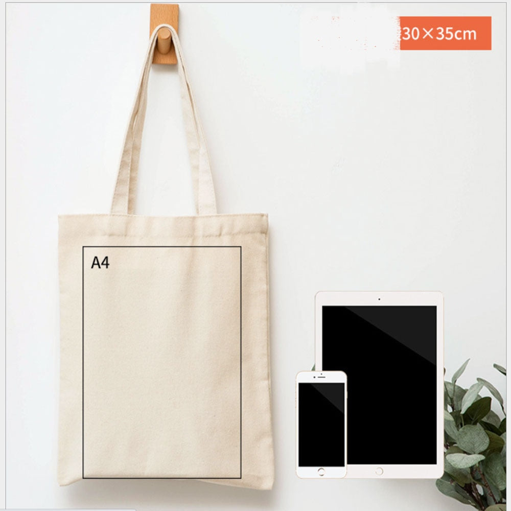 Cotton Zipper Portable Canvas Bag