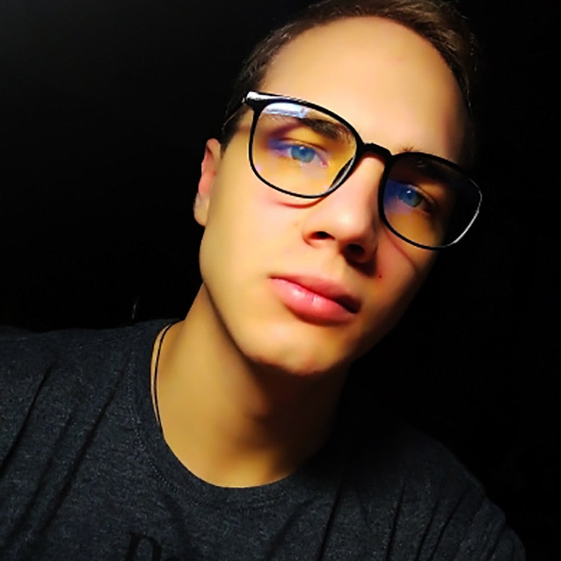 RMM Retro Anti-blue Light Transparent Clear Pink Plastic Frame