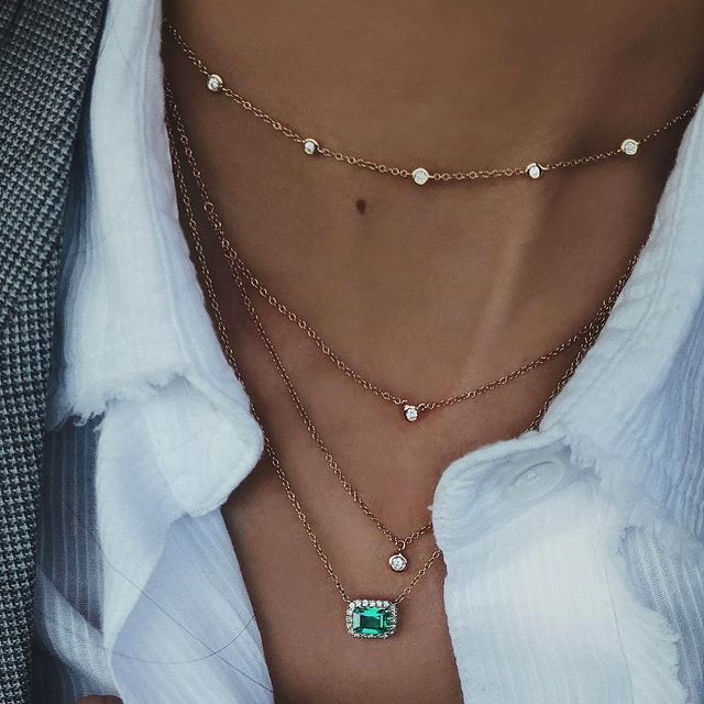 New Fashion Gold Crystal Stars Pendant Necklace