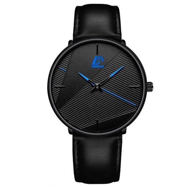 Minimalist Fashion Ultra-thin Watch Simple Men Business Quartz Wristwatch