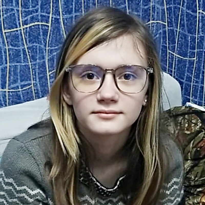 RMM Retro Anti-blue Light Transparent Clear Pink Plastic Frame