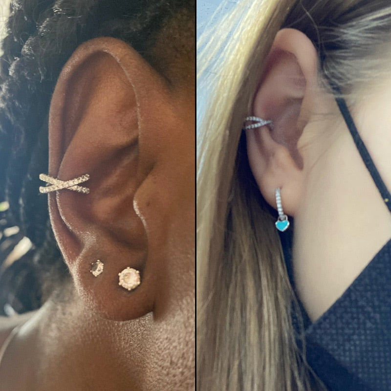 ZYZQ 1PC Metal No Pierced C Shape Ear Cuff