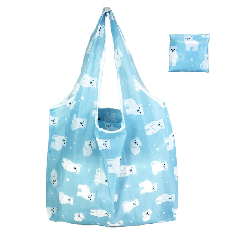 1 Piece Foldable Reusable Eco-friendly Waterproof Tote Bag