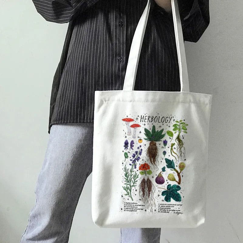 Mushroom Shoulder Canvas Bag