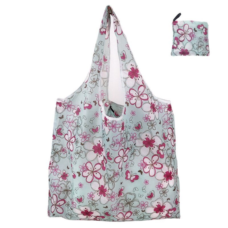 1 Piece Foldable Reusable Eco-friendly Waterproof Tote Bag