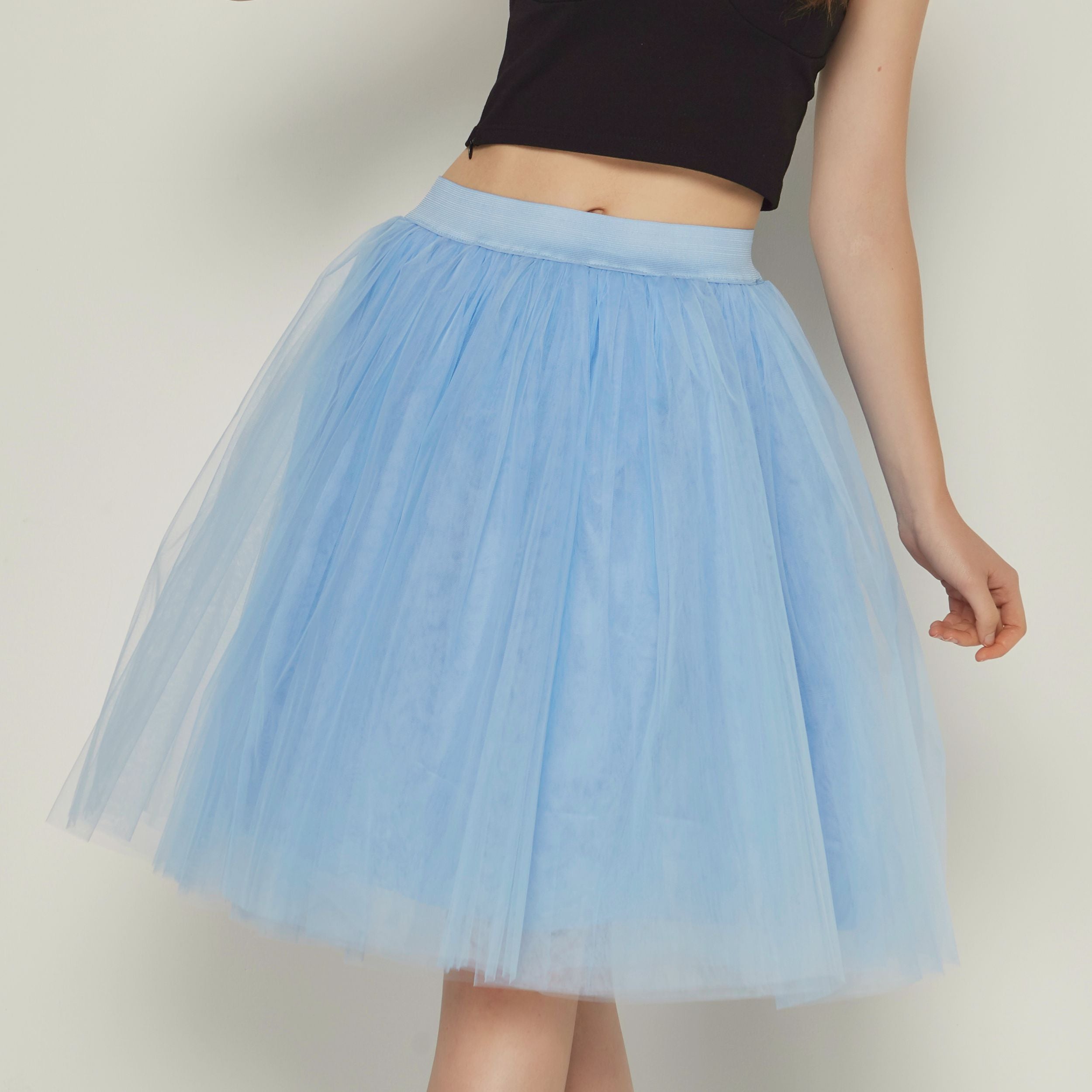 Quality 5 Layers Fashion Tulle Pleated TUTU Skirt