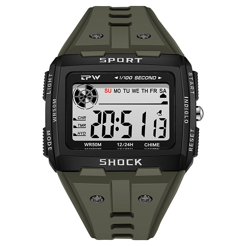 Big Numbers  Water Resistant Men Digital Watch